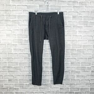 United Arrows & Sons Japan Men's Drawstring Trouser Pants in char gray sz 34w